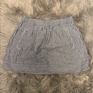 J.Crew blue and white skirt with pockets!!